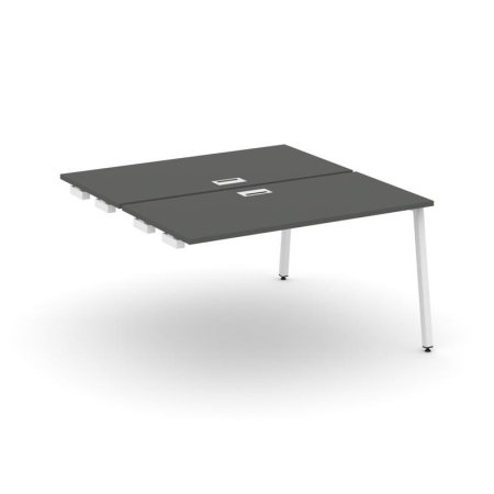 Стол-приставка к опорным элементам SN-4A.DPRS-004 (1580х1232х750) (Антрацит/Металл Белый)