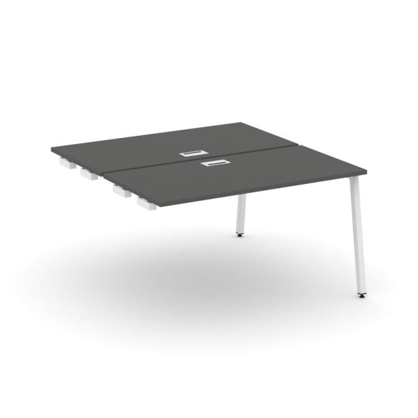 Стол-приставка к опорным элементам SN-4A.DPRS-024 (1580х1632х750) (Антрацит/Металл Белый)