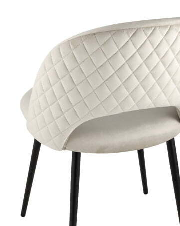 Стул Меган велюр с ромбами бежевый (Стул Меган бежевый)
