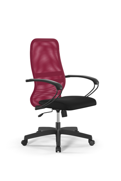 Кресло для руководителя Метта Sit 8 B2-8K - X1+UMF(X1) /Uh00/Wh00/K1bL(M09.B02.G15.W01) (Красный | Черный)