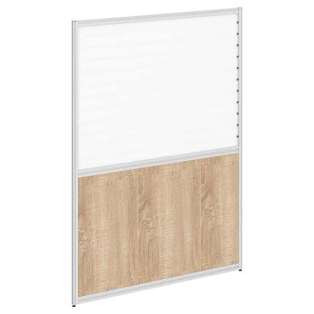 Перегородка комбинированная 1600 Rand RP160SG120 1200x22x1600 (Дуб Сонома светлый)
