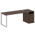 Рабочая станция Metal System Style БО.РС-СТП1.4 1812x720x750 (Дуб Наварра/Серый металл)