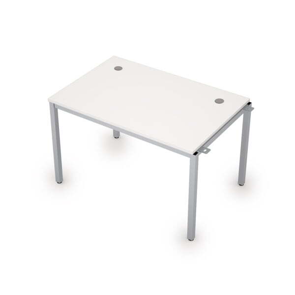 6МБН.188 Линейные бенч-системы, начальный модуль (1200x800x750) (Белый/Алюминий матовый)