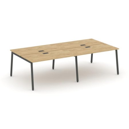 Рабочая станция 2-х сторонняя SN-4A.DRS-042 (2360х1432х750) (Тиквуд Светлый/Металл Антрацит)