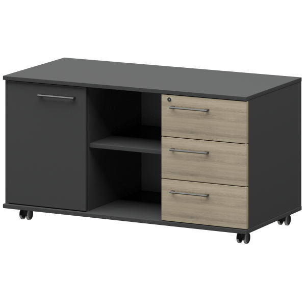 Креденция правая Кортез KZT-62R 1200x568x648 (Кронберг/Графит)