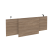Царга стола руководителя Onix O.M-CSR-3 1140x450x54 (Дуб Аттик/Белый)