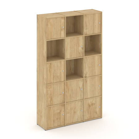 Стеллаж Locker Plus LK.K-009 1188x350x1983 (Тиквуд Светлый |)