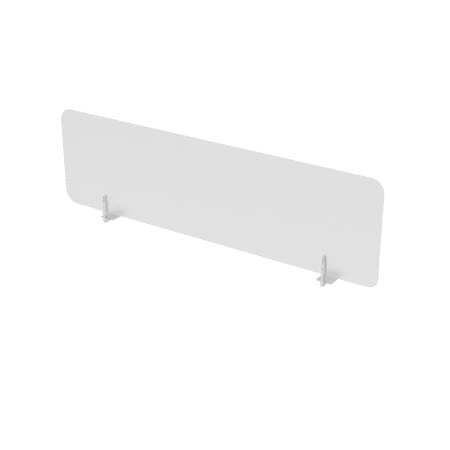 10БФО.164 Барьеры фронтальные оргстекло (1600x4x400) (Молочный БелыйПорошковое покрытие)