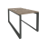 Рабочая станция на О-образном м/к Onix O.MO-D.RS-2.0.7 780x1475x750 (Тиквуд Темный/Белый Металл)
