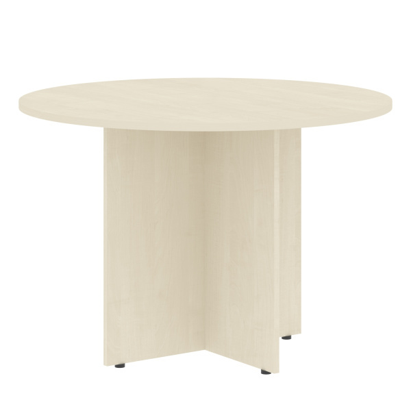 Стол круглый Имаго ПРГ-1 1100x1100x755 (Клен-металлик)