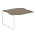 Проходной наборный элемент переговорного стола Metal System Style БО.ППРГ-2 1200x1235x750 (Дуб Наварра/Серый металл)