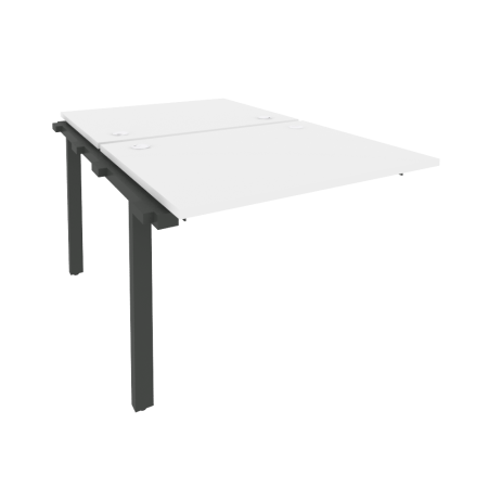 Наборный элемент рабочей станции на м/к Onix O.M-2.NRS-1.8 980x1635x750 (Белый Бриллиант/Черный металл)