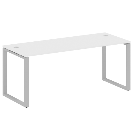Стол письменный Metal System Style БО.СП-5 1800x720x750 (Белый/Серый металл)