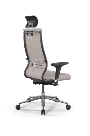Кресло для руководителя Метта SynchroSit 10 B2-161D - Extra /Km02/Wm12/D02P/H3mL-2D(M24.B23.G18.W03) (Светло-бежевый)