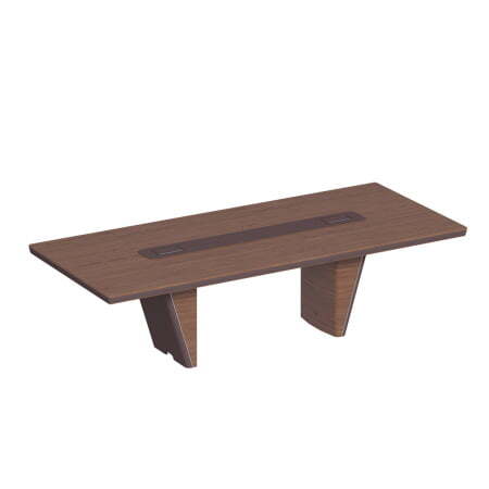 Стол для переговоров прямоугольный дерево и кожа ISixty 280TA 2800x1200x740 (Кожа коричневая)