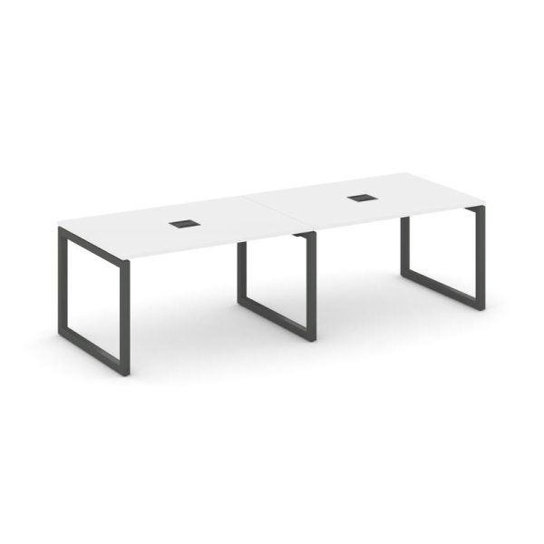 Стол переговорный SN-5O.SPRG-011 (1960х980х750) (Белый/Металл Антрацит)