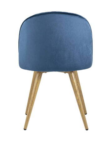 Стул Лион Страйпс велюр голубой (Стул Лион голубой)
