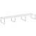 Переговорный стол 3 столешницы Metal System Style БО.ПРГ-3.5 5400x1235x750 (Дуб Наварра/Серый металл)