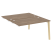 Стол-приставка двойной на деревянных опорах Onix Wood OW.D.SPR-3.8 1380x1635x750 (Тиквуд Светлый/Дуб Темный)