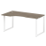 Стол криволинейный левый Metal System Style БО.СА-1 Л 1600x900x750 (Дуб Наварра/Серый металл)