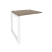 Наборный элемент рабочей станции на О-образном м/к Onix O.MO-1.NRS-0.7 780x720x750 (Тиквуд Темный/Белый Металл)