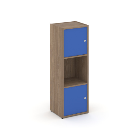 Стеллаж Locker Plus LK.K-001 408x350x1203 (Дуб Аризона | Синий)