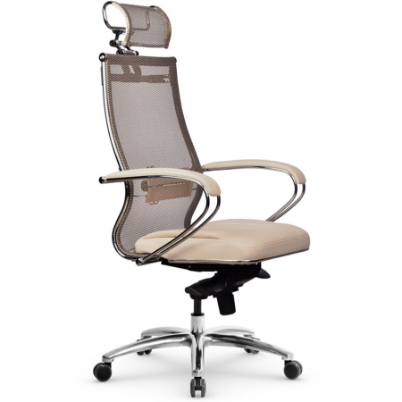Кресло для руководителя Метта Samurai SL-2.05 MPES (Темно-бежевый | Светло-бежевый)