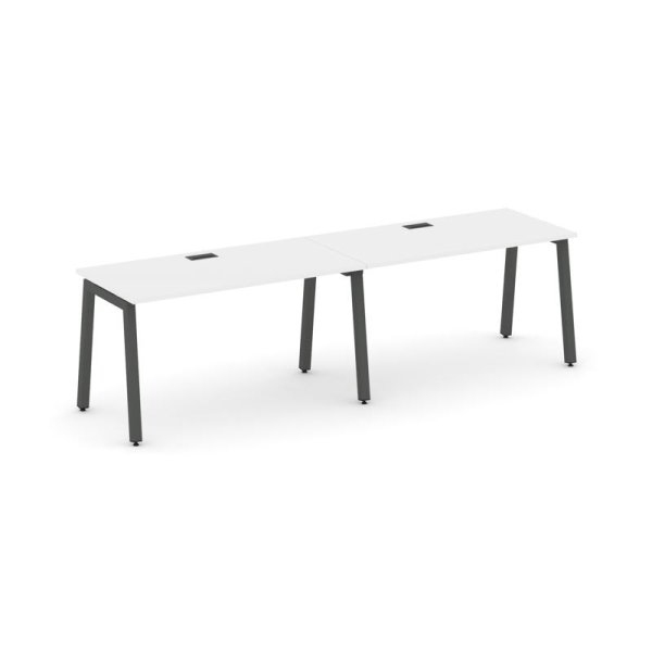 Рабочая станция 1 сторонняя SN-5A.ORS-001 (1960х600х750) (Белый/Металл Антрацит)