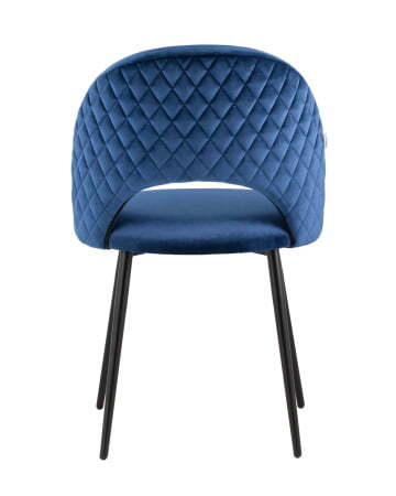 Стул Меган велюр с ромбами синий (Стул Меган синий)