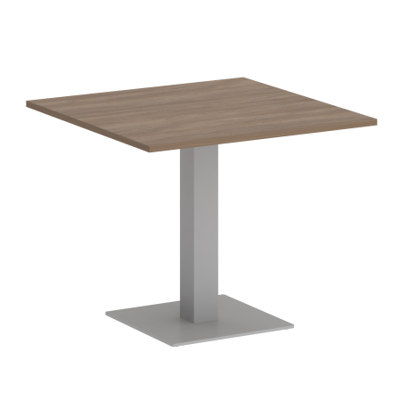 Стол квадратный VR.SP-5-90.2 900x900x750 (Дуб Аризона/Серый Металл)