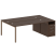 Рабочая станция с опорной тумбой Metal System Style БП.РС-СТП-2.5 2212x1475x750 (Дуб Наварра/Серый металл)