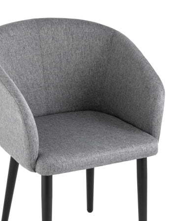 Кресло Ральф рогожка тёмно-серый (Стул-кресло Ральф темно-серый)