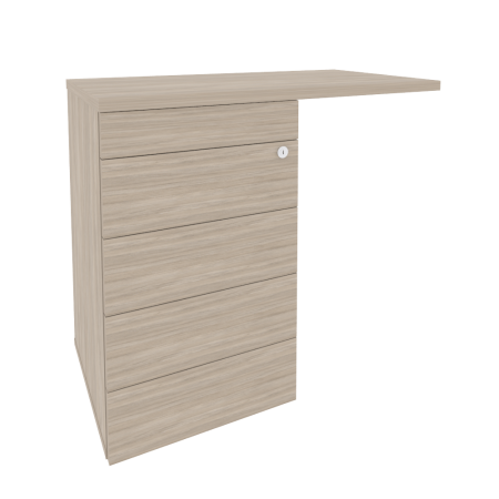 Тумба приставная TIP-ON универсальная л/пр Onix O.TPU-4 TIP 842x460x750 (Дуб Аттик)