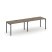 Рабочая станция 1 сторонняя SN-4P.ORS-002 (2360х600х750) (Тиквуд Светлый/Металл Антрацит)