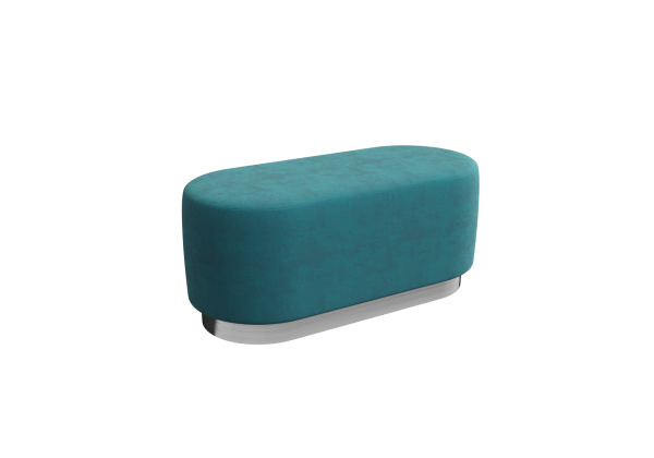 Пуфик PV-3 (Teddy 663/Серебро)