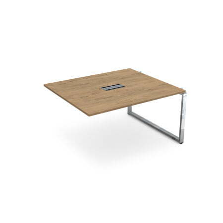 Средний модуль Бенч-системы для переговорных столов Gloss НСПС-О.927 1400x1200x750 (TeakwoodХром)