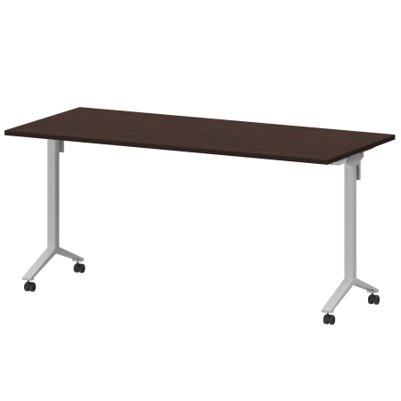 Стол мобильный складной Моби МБ22-160.70 1600x700x750 (Дуб венге/Белый)