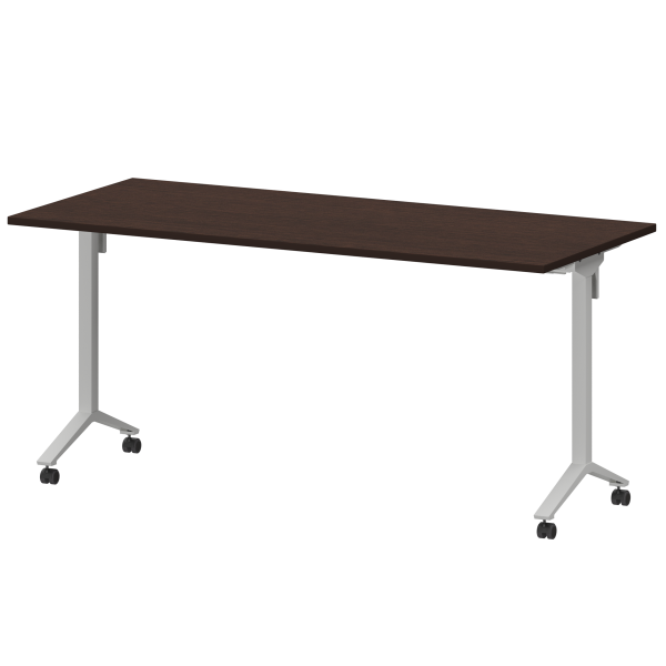 Стол мобильный складной Моби МБ22-160.70 1600x700x750 (Дуб венге/Белый)