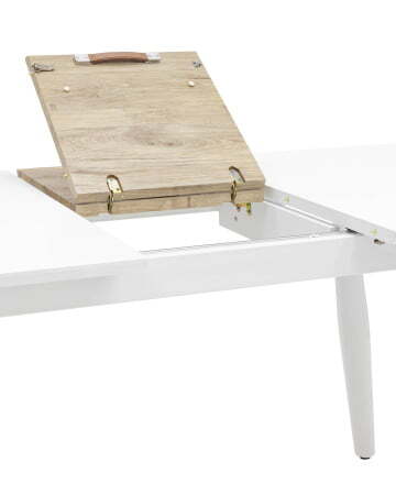 Стол обеденный Чикаго раскладной 160-200*90 белый (Стол обеденный Чикаго белый)