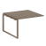 Проходной наборный элемент переговорного стола Metal System Style БО.ППРГ-2 1200x1235x750 (Дуб Наварра/Серый металл)