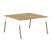 Двухместная рабочая станция Forta FWST 1313 1380x733x1370 (Дуб Гамильтон/Черный графит)