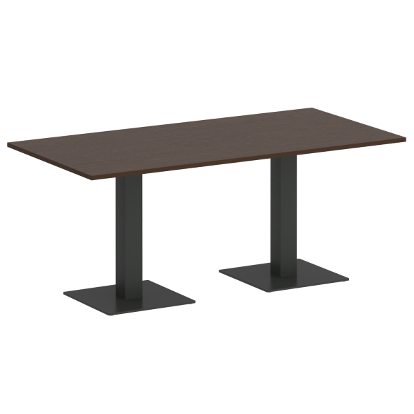 Стол прямоугольный VR.SP-5-180.2 1800x900x750 (Венге Цаво/Антрацит Металл)