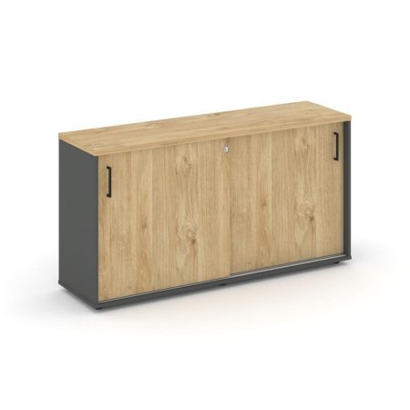 Тумба опорная/приставная SN.TOP-141 (1232х400х750) (Антрацит/Тиквуд Светлый)