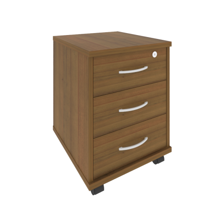 Тумба подкатная 3 ящ. фолдинг в комплекте Riva А.ТМ-3F 420x450x556 (Орех Гварнери)