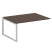 Проходной наборный элемент переговорного стола Metal System Style БО.ППРГ-4 1600x1235x750 (Дуб Наварра/Серый металл)