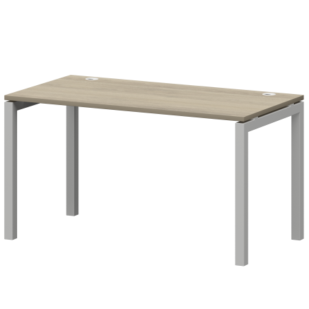 Стол на металлокаркасе Смарт СМС25-П-10К.73.Пр50 1000x730x750 (Кронберг/Белый)