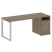 Рабочая станция Metal System Style БО.РС-СТП1.3 1812x720x750 (Дуб Наварра/Серый металл)