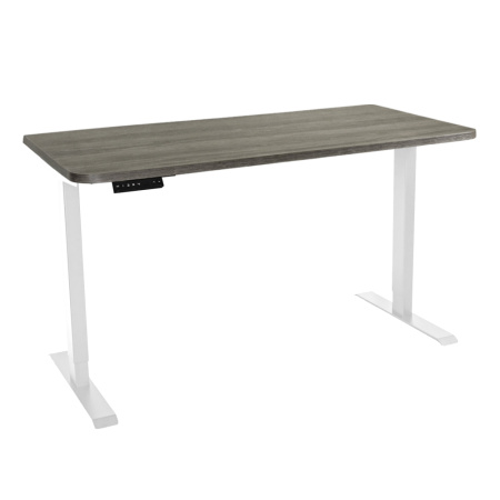 Стол c электроприводом LA-T33-2AR2 (1400x600x700-1200) (Серо-бежевый дуб | Белый)