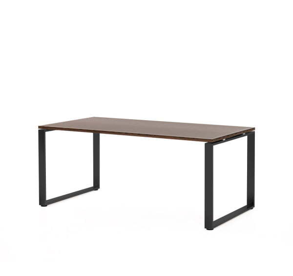 EXE Стол для руководителя 180 (Орех/Черный металл)