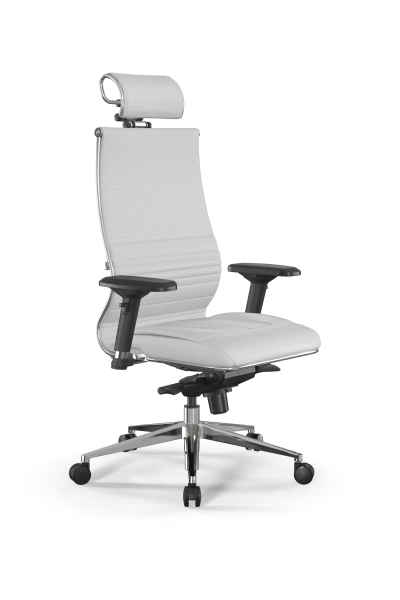 Кресло для руководителя Метта Samurai L2-8D - Infinity /Kc04/Wm06/D04P/H2cL-3D(M06.B32.G11.W03) (Белый)
